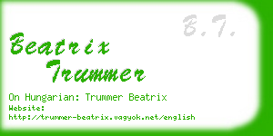 beatrix trummer business card